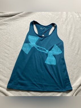 Under Armour Teal Racerback Logo Tank Top